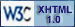 C&oacute;digo XHTML 1.0 sin errores.